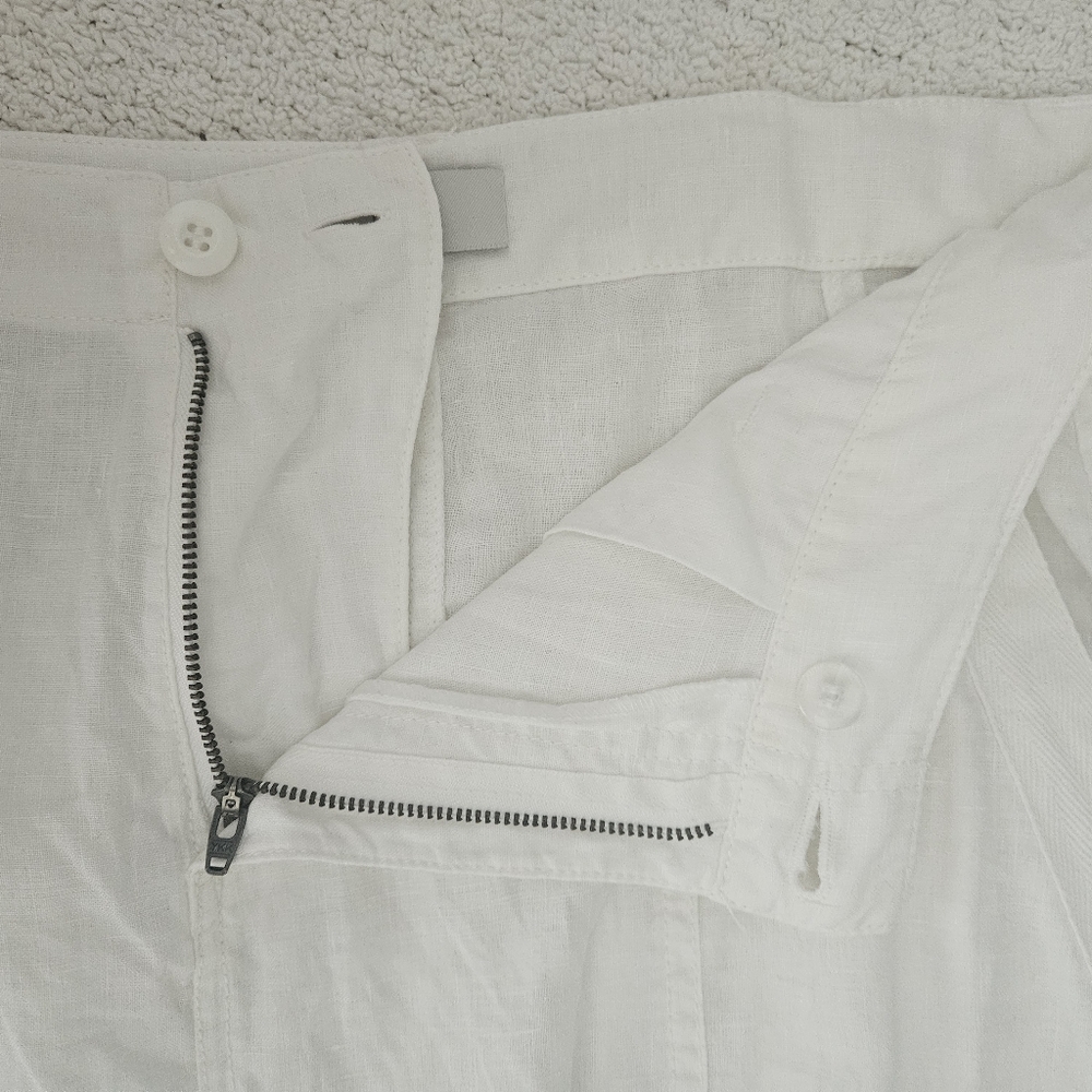 JOIE Telutci Linen Ankle Lace-Up Crop Cargo Pants | SZ 6 - Picture 8 of 14